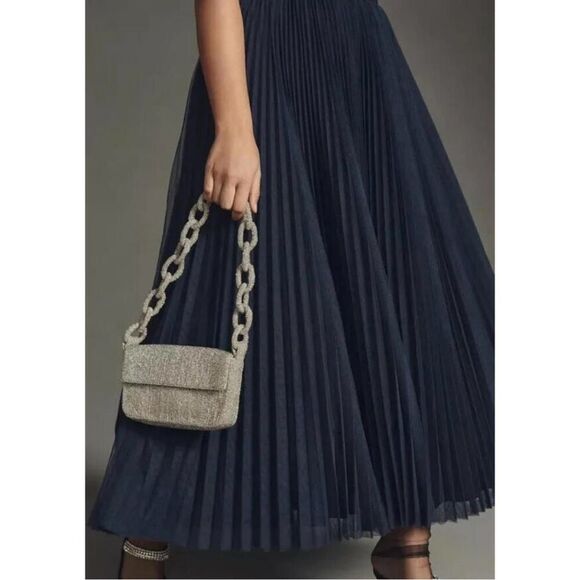 Hutch Amara 12 NEW Navy Tulle MIDI corset Dress (V1) Reg. $348 - Picture 11 of 13